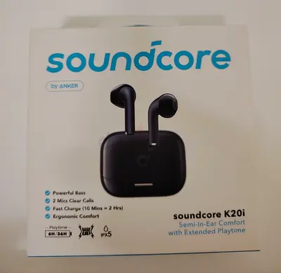 Soundcore K20i True Wireless Earbuds (Anker) - Black