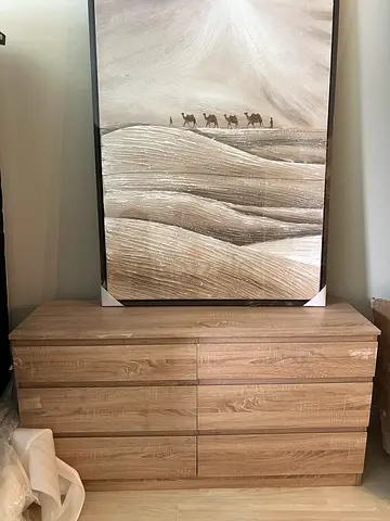 Light Oak 6-Drawer Dresser - Good Condition