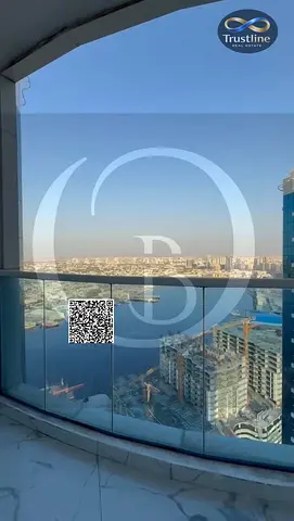 For Sale | One-bedroom apartment in Tower Al oasis – Open view of Ajman Creek