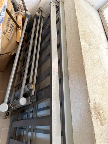 Tow Gray Metal single Bed perfect condition for sale for 180 both on Khaldyia Abudhabi