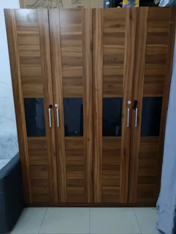 4-Door Wooden Wardrobe - Good Condition