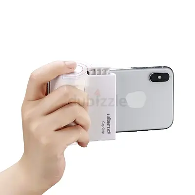 Handheld Smartphone Camera Grip with Foldable Phone Mount - Compact Selfie Stabilizer