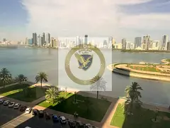 Free Parking – Master Maid Room | Laundry Room | 3BHK w/ Balcony &amp; Al Majaz Corniche View | Fa