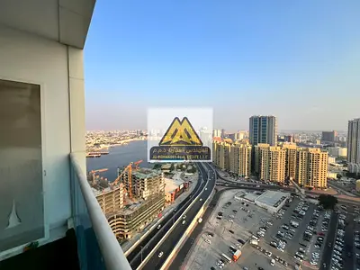 Two Bedroom Apartment with Balcony for Rent – Al Waha Towers, Ajman-Balcony-55000