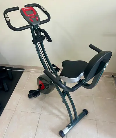 Foldable Recumbent Exercise Bike with Backrest - Good Condition