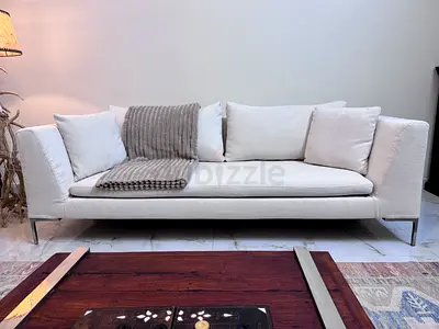BB Italia Modern Off-White 3-Seater Sofa in Good Condition