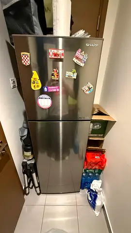 Sharp 2-Door Stainless Refrigerator - Good Condition