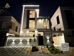 Luxury modern villa for sale in Al Yasmin – Ajman | Elegant European design | Strategic location |