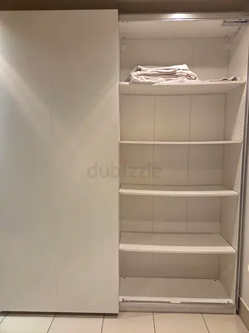 IKEA PAX Wardrobe with Shelves - White, Good Condition