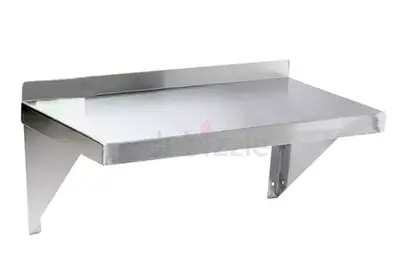 Stainless Steel Wall-Mounted Shelf - Heavy Duty