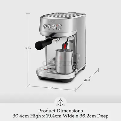 Sage Bambino Plus Compact Coffee Machine with Automatic Milk Frother, Brushed Stainless Steel