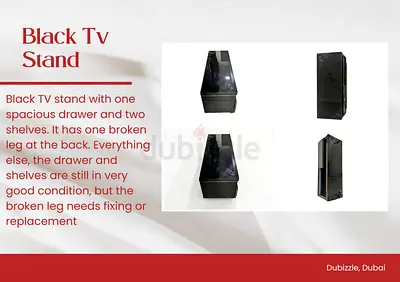 Black tv Stand