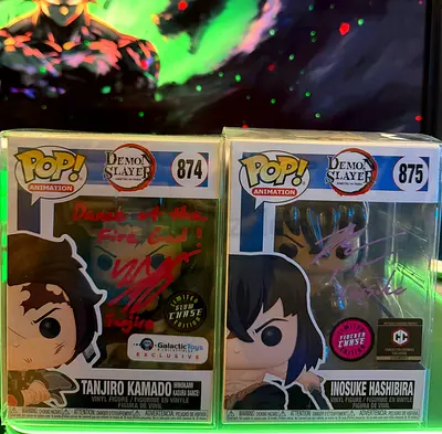 DEMON SLAYER EVA SIGNED  AUTHENTICATED FUNKO