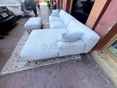The loom collection amelia L Shape Sofa with footstool