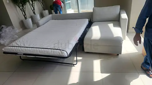 Like A New Condition High Quality ikea vimle L shape sofa bed with mattress