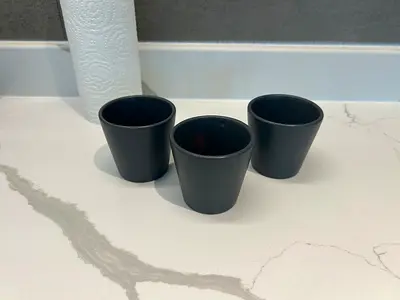 3x mini plant pots