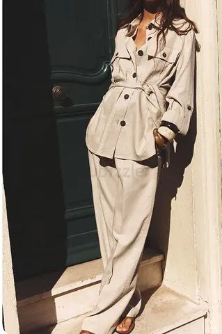 Linen safari suit Zara