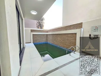 With electricity, water, central air conditioning, a two-story swimming pool, and a rooftop terrace