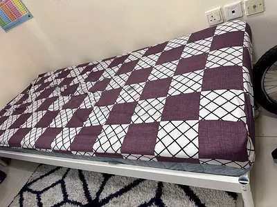 02 numbers of Kids Single metal bed frame with mattress - good condition bought from IKEA.