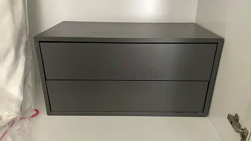 IKEA EKET 2 Drawer Cabinet - Dark Grey
