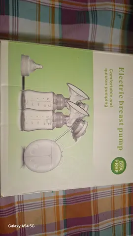 Electric Double Breast Pump (BPA Free) with Bottles and Accessories