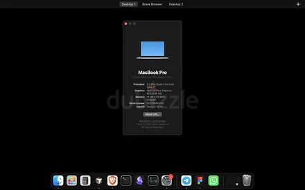MacBook Pro 2018 13 i7 16gb 1tb