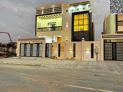 فيلا بسعر شامل رسوم الكهرباء والمياة والمكيفات على الشارع الرئيسي جاهزة للسكن في أرقي مناطق عجمان تملك حر لجميع الجنسيات..