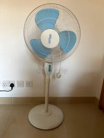 Used Standing Pedestal Fan - Adjustable Height, 3-Speed