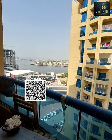 Spacious 3 Bedroom Apartment with Maid Room for Sale in Ajman Creek Towers with Partial Creek View