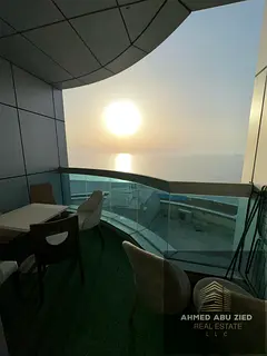Fully Furnished 2-BR Apartment for Rent in Corniche Tower Ajman – Free AC &amp; Parking