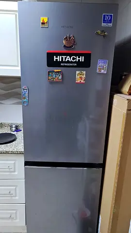 Urgent sale of Hitachi Double-Door 410l Refrigerator - Good Working Condition.. Bought at 1698 AED