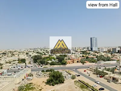 Two-bedroom apartment with living room in Garden City, Al Hamidiya 1, panoramic view, large space 1175 sq ft, balcony, parking. AED 40,000, prime loca