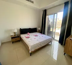 Master room with attached bath available in JVC
