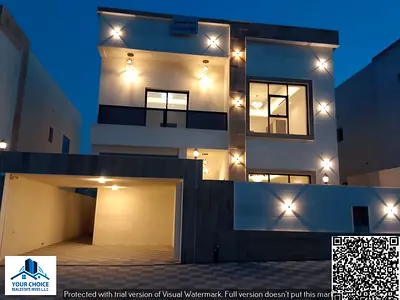 Luxury villa for sale in Al Helio 2, Ajman. Modern and elegant design with super deluxe finishes. Prime location close to all amenities. Spacious layo