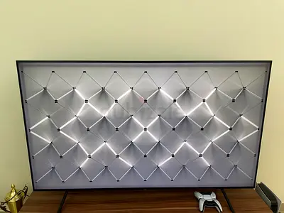 75-inch Smart QLED TV 4K in Excellent Condition (With Remote  Console Stand)