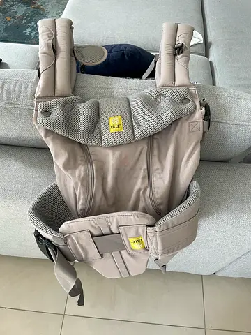 Beige Baby Front and Back Carrier - Comfortable Mesh Design
