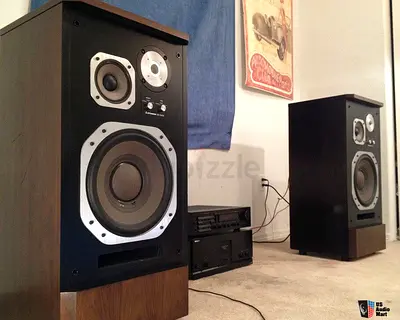 Diatone DS-50CS Vintage loudspeakers, made in Japan around the late 1970s to early 1980s.