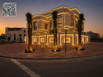 Classic Corner Villa for Sale in Al Helio Ajman | Spacious Layout with Two Floors & Rooftop | Registration Fees Included