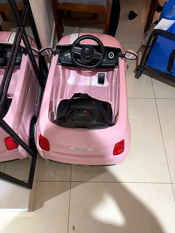 Pink electric ride-on toy car for kids (single-seater)
