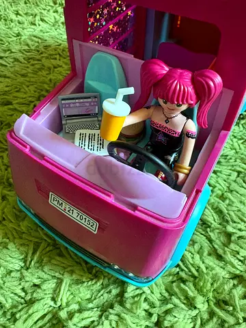 Playmobil Popstar van, Camper van and pool