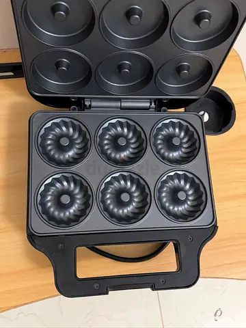 Saachi 6 Pieces Donut Maker With French Cruller Design NL DM 1563 BK Black