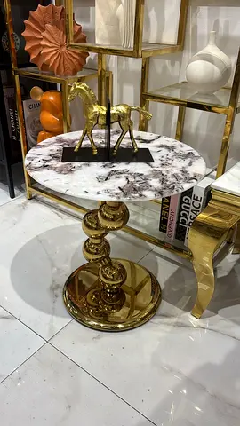 Elegant Marble Top Side Table