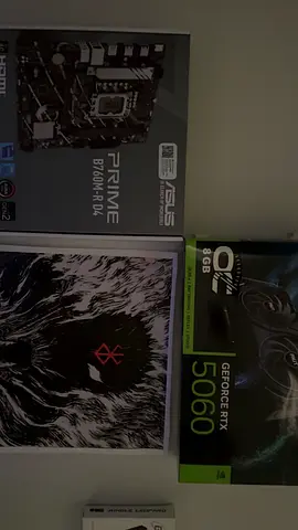 ASUS PRIME B760M-PLUS D4 motherboard + Zotac GeForce RTX 5060 8GB boxed (unopened)