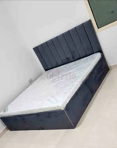 BRAND NEW KING SIZE FABRIC BED WITH MATTRESS AVAILABLE