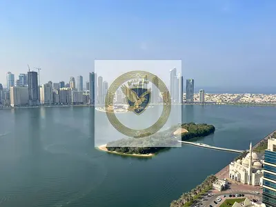Free AC & Parking | 2BHK w/ Balcony (Khalid Lake View) | Free Gym & Pool | Master Rooms | 3Bath | On Al Majaz Corniche St