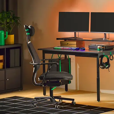 Gaming desk and chair (IKEA)