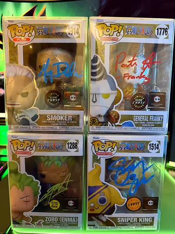 ONE PIECE EVA SIGNED  AUTHENTICATED FUNKO