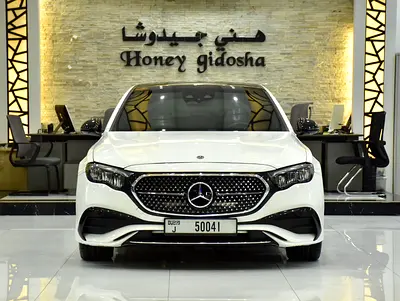 AED 2,935 EMi for 5Yrs | Mercedes Benz E200 ( 2025 Model ) in White Color Korean Specs