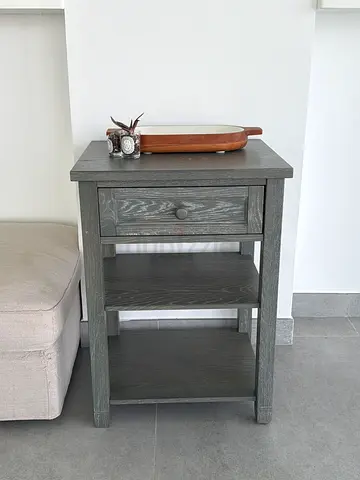 POTTERY BARN Logan gray nightstand