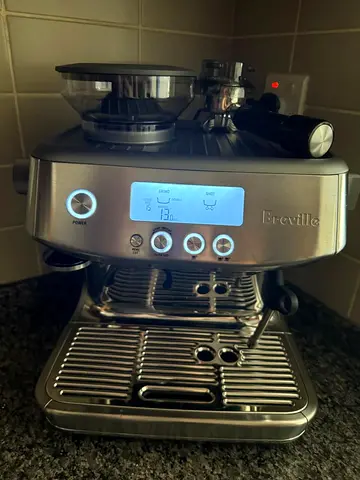 Breville espresso machine with built-in grinder - stainless steel